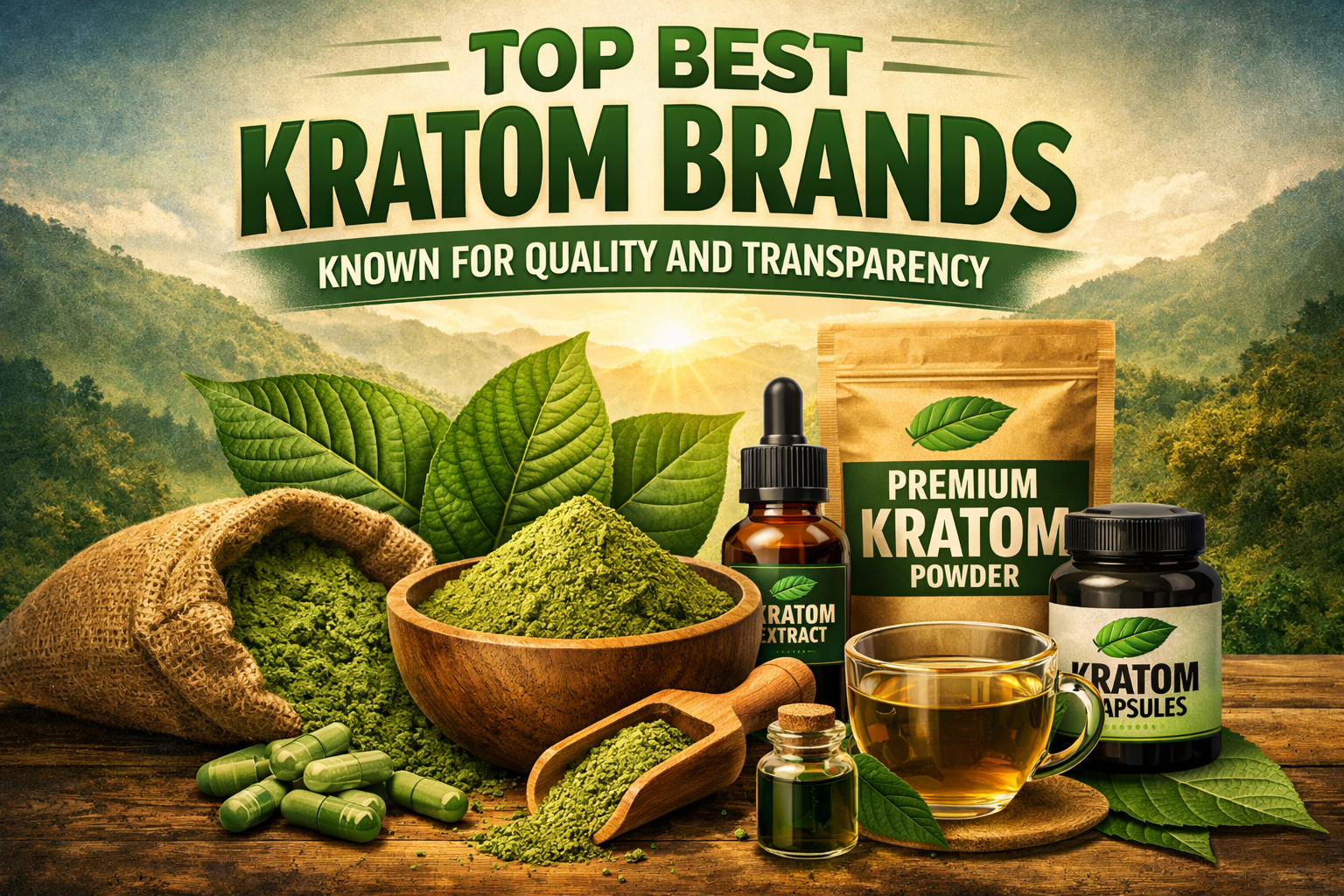 Top Best Kratom Brands Known For Quality And Transparency